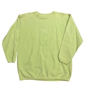 Vintage Carolina Clothing Sweatshirt Waffle Cotton Sweatshirt Made in USA Flaw